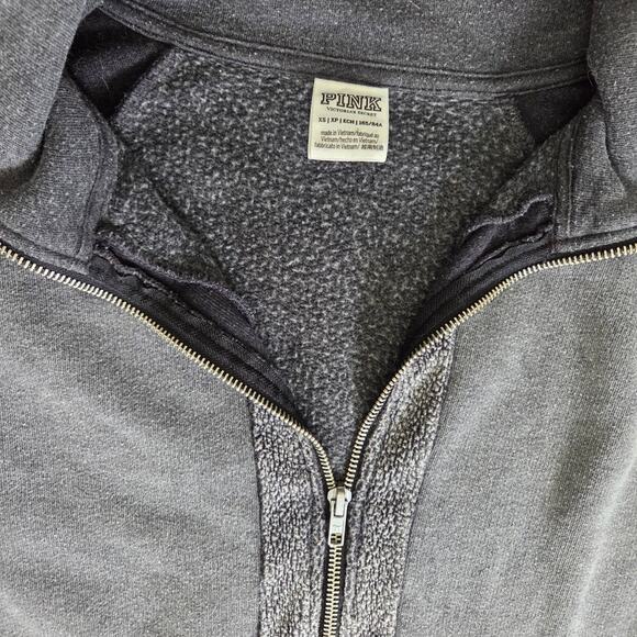 PINK woman's long sleeve sweater quarter zip up size XS - Picture 6 of 11